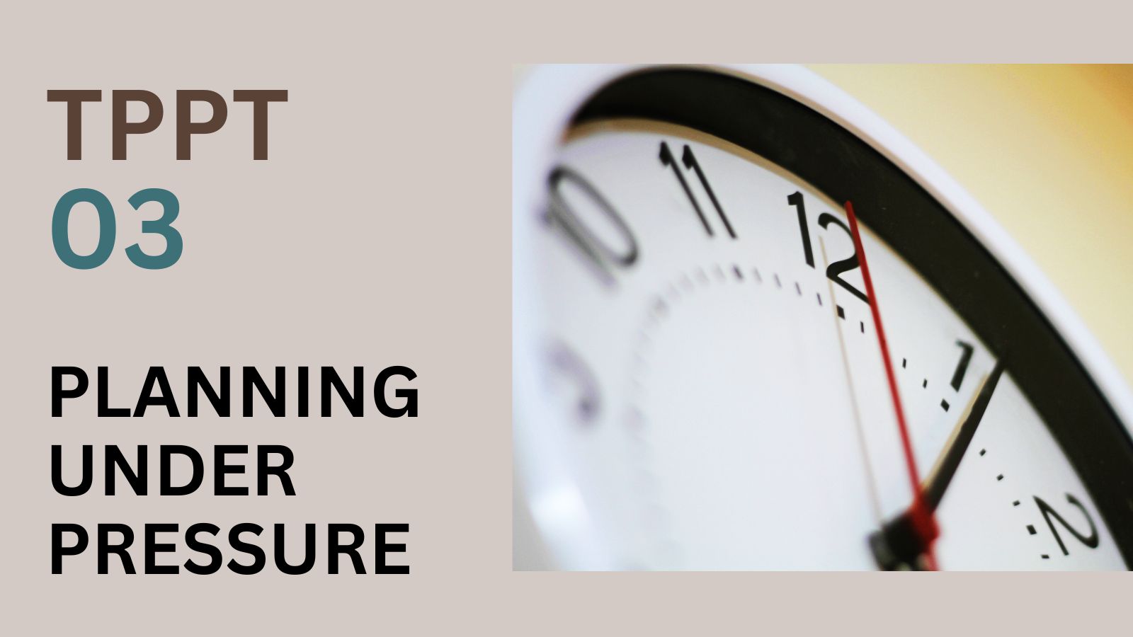 Read more about the article TPPT in the Real Classroom: Part 3 Planning Under Pressure